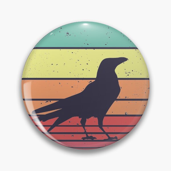 Item preview, Crow Vintage Retro Sunset designed and sold by faudeltn.