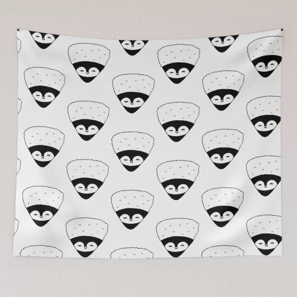 Item preview, Penguin Rice Ball Onigiri Design designed and sold by Okashimai.