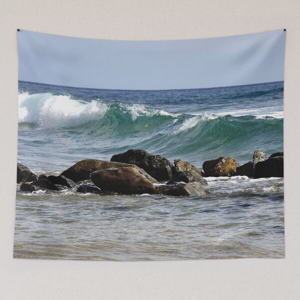 Item preview, Summer Blue Ocean Waves and Rocks, The Beauty of Nature  designed and sold by GoodVibesOcean.