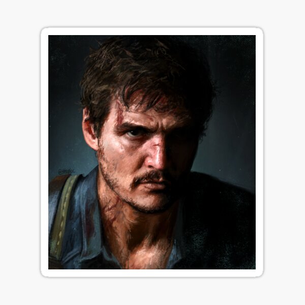 Aperçu de l'œuvre Pedro Pascal dans le rôle de Joel Miller créée et vendue par Shuploc.