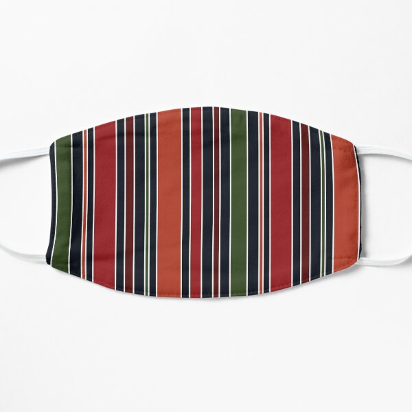 Navy Stripe Flat Mask