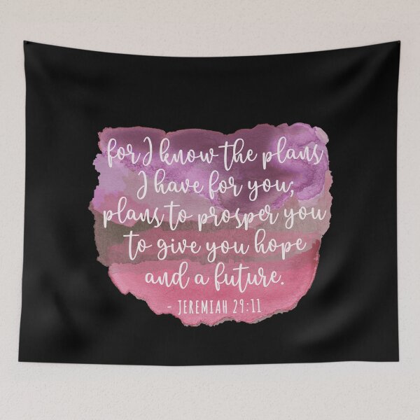Item preview, For I Know The Plans - Jeremiah 29 11 - Watercolor designed and sold by amazingjoy.