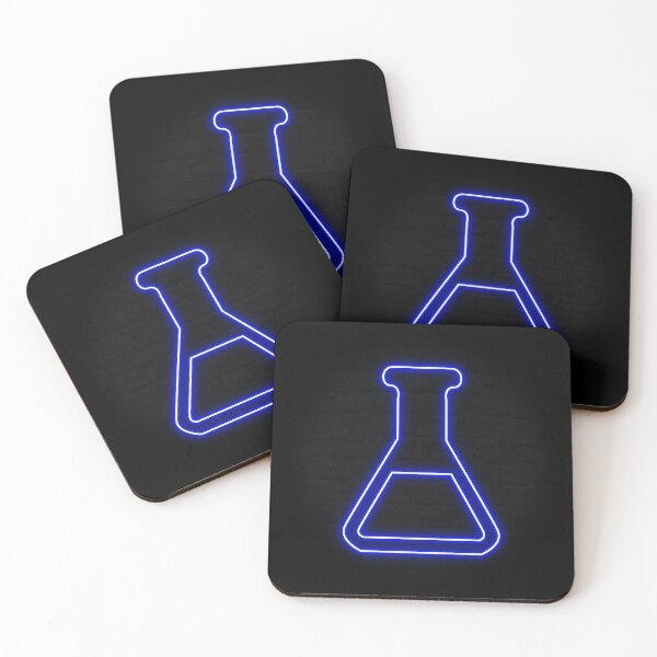 Item preview, Blue Retro Neon Chemistry Laboratory Flask designed and sold by dylanxh.