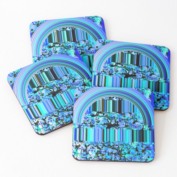 Artikelvorschau, Blue Glitch Arch entworfen und verkauft von CabinArtStudio.