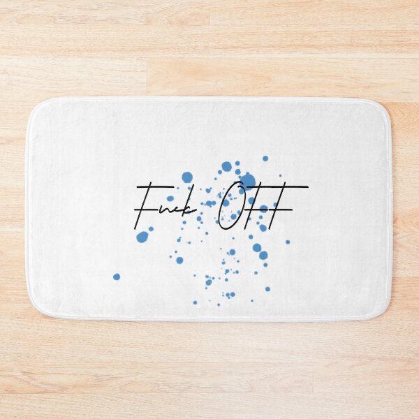 Item preview, FUCK OFF blue anchor spot pattern designed and sold by LeeydiCreative.