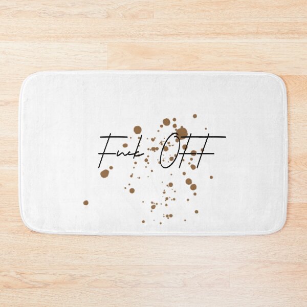 Item preview, FUCK OFF brown anchor spot pattern designed and sold by LeeydiCreative.