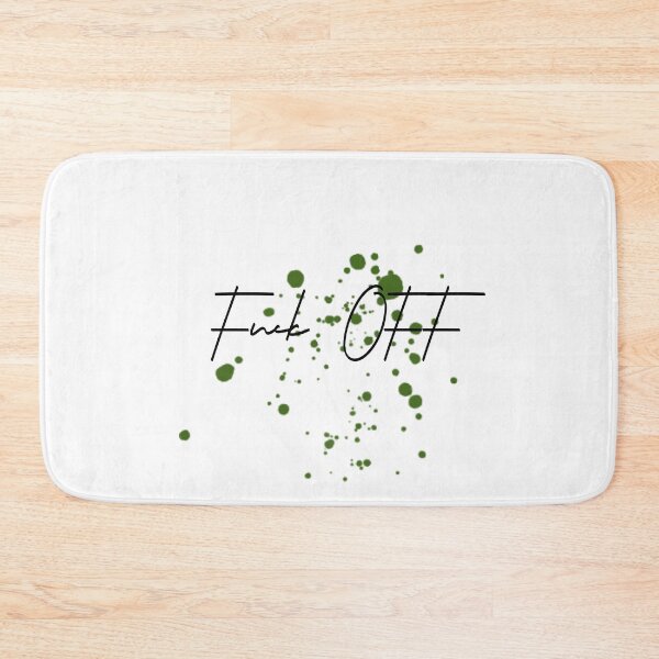 Item preview,  FUCK OFF green anchor spot pattern designed and sold by LeeydiCreative.