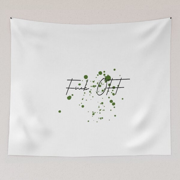Item preview,  FUCK OFF green anchor spot pattern designed and sold by LeeydiCreative.