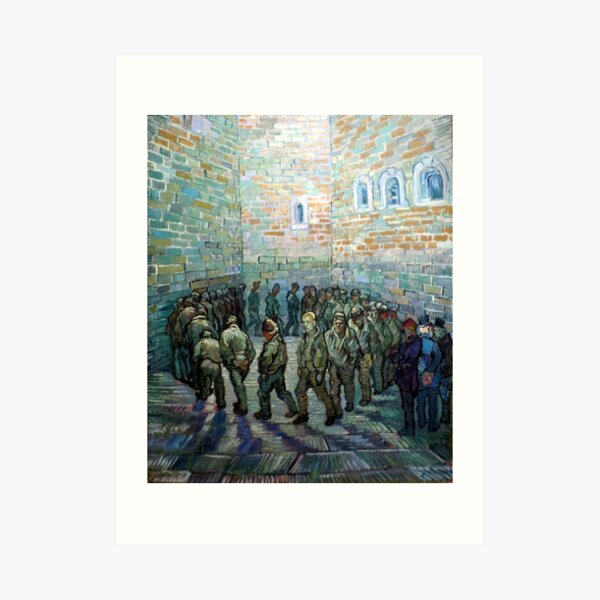 Vincent van Gogh Prisoners Exercising Art Print
