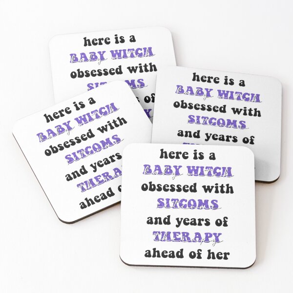 Item preview, WandaVision Agatha Baby Witch Obsessed with Sitcoms Quote designed and sold by Nia  Braccidiferro.