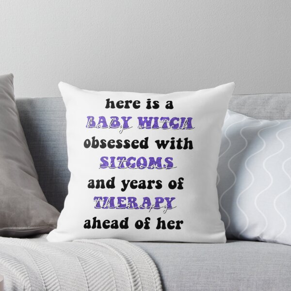 Item preview, WandaVision Agatha Baby Witch Obsessed with Sitcoms Quote designed and sold by Nia  Braccidiferro.