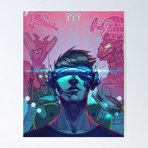 Ready player one' Poster, picture, metal print, paint by Designersen