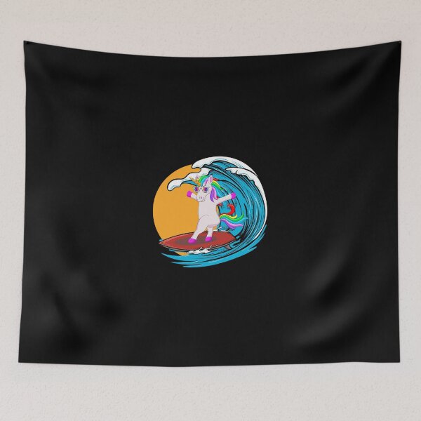 Item preview, Surfing Unicorn – Funny Animal Design designed and sold by PrintPress.