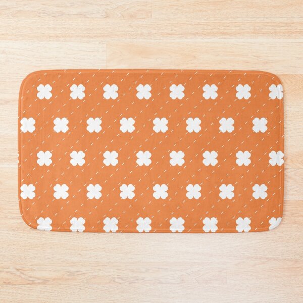 Item preview, Irish Clover Pattern with Ireland Orange Background designed and sold by ClaudiaGrosso.