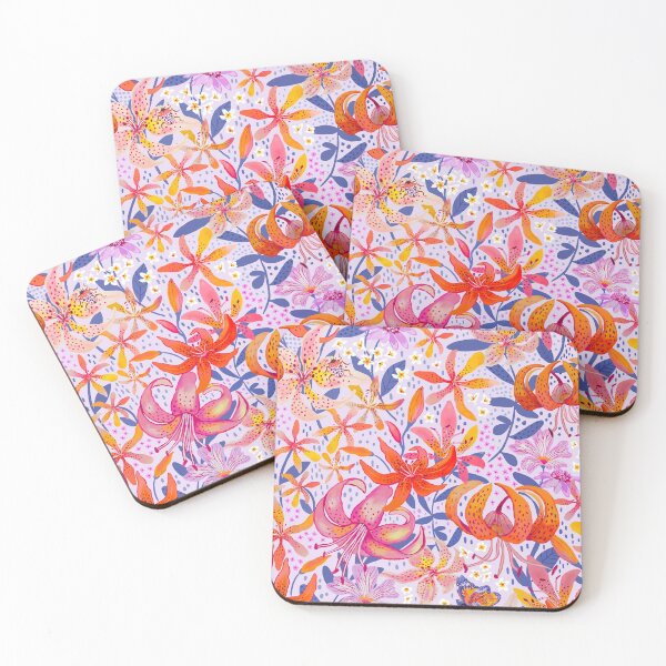 Item preview, Dancing Lillies on light background designed and sold by Janet Broxon.