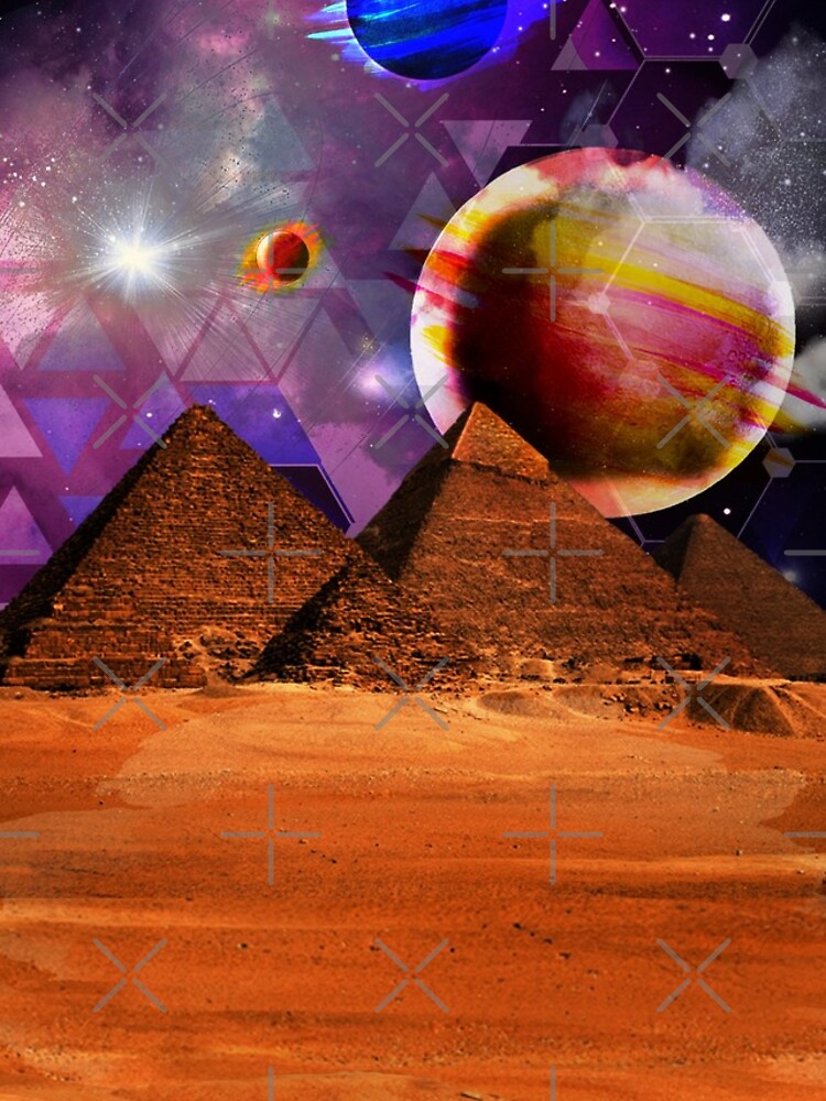 Thumbnail 4 of 4, iPhone Case, Cosmic Pyramids designed and sold by Cosmic-Store.