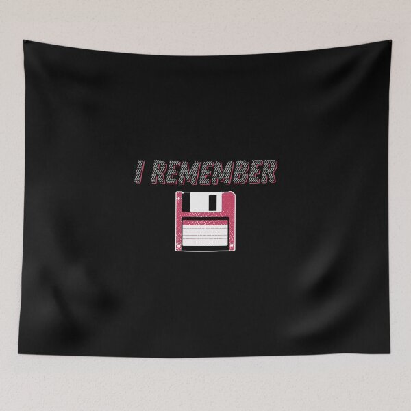 Item preview, I Remember Floppy Disc – Funny IT Design designed and sold by PrintPress.