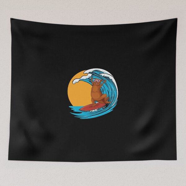 Item preview, Surfing Otter – Funny Animal Design designed and sold by PrintPress.