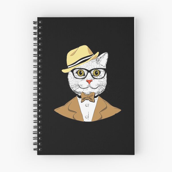 Item preview, Smart Cat Wearing Glasses Bow Tie designed and sold by Dressed For  Duty.