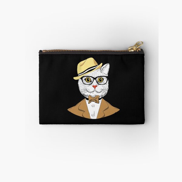 Item preview, Smart Cat Wearing Glasses Bow Tie designed and sold by Dressed For  Duty.