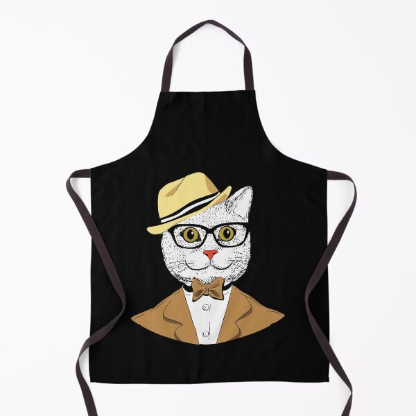 Item preview, Smart Cat Wearing Glasses Bow Tie designed and sold by Dressed For Duty.