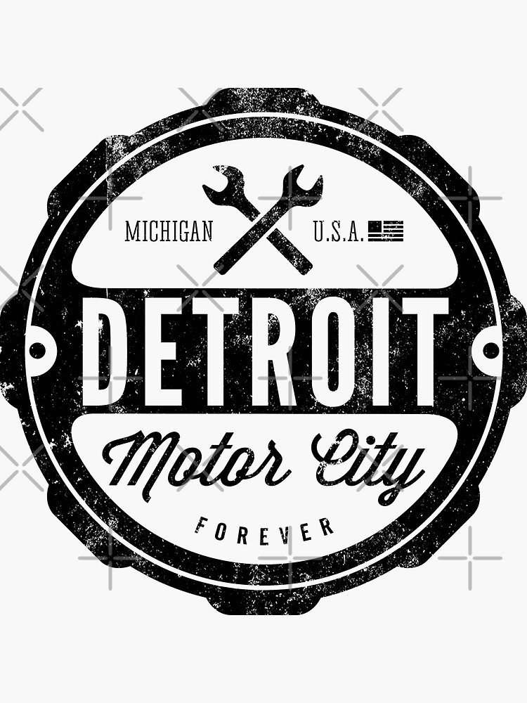  (0001) Detroit Motor City Forever T-Shirt, Detroit T-Shirts LLC  Black : Sports & Outdoors