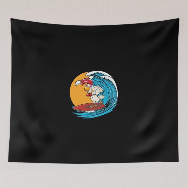 Item preview, Surfing Chicken – Funny Animal Design designed and sold by PrintPress.