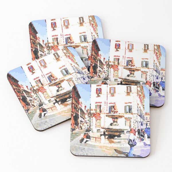 Item preview, Roma: square with fountain and building designed and sold by Giuseppe Cocco.