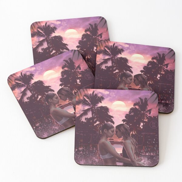 Item preview, Juliana x Valentina Pool Sunset designed and sold by Kasobel.