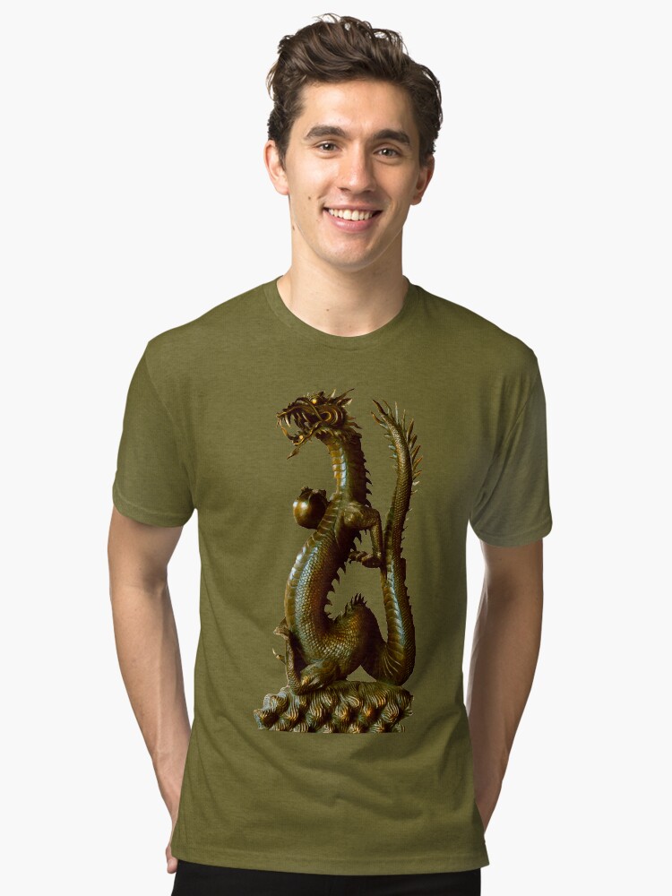Thumbnail 1 of 6, Tri-blend T-Shirt, Dragon Delight designed and sold by roggcar.