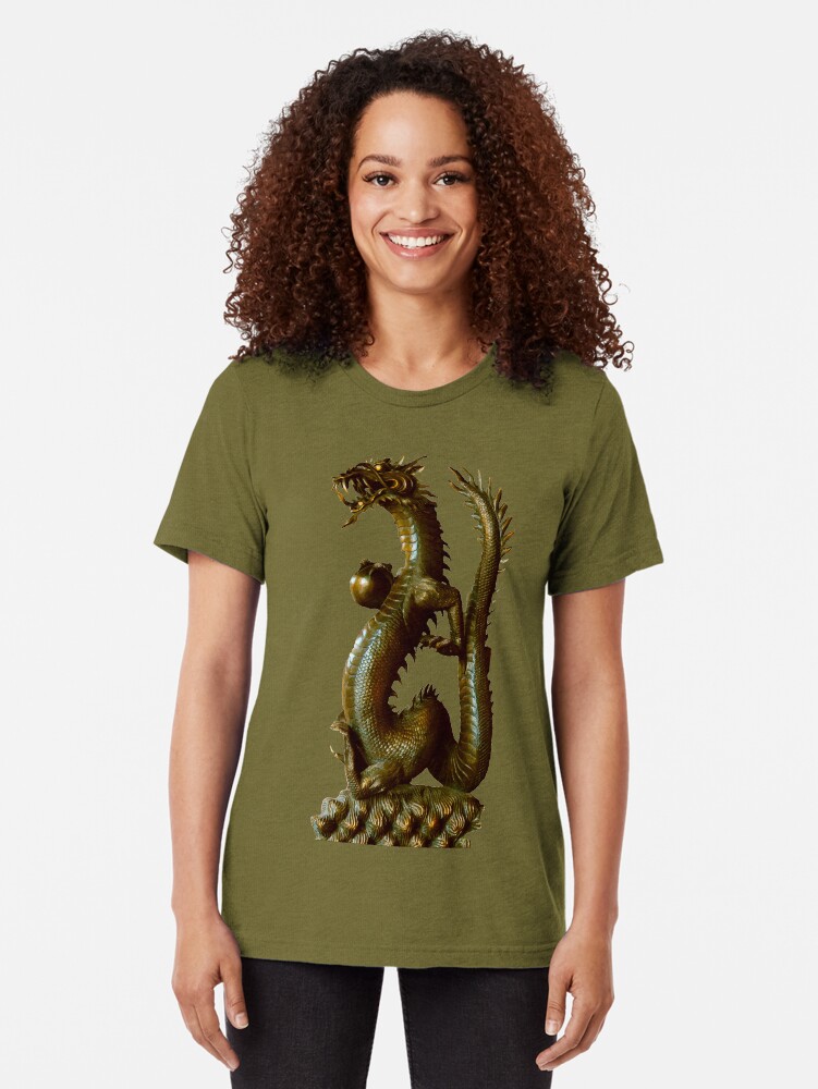 Thumbnail 2 of 6, Tri-blend T-Shirt, Dragon Delight designed and sold by roggcar.