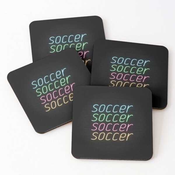 Item preview, Soccer Soccer Soccer Soccer Neon Multicolor Text designed and sold by dylanxh.