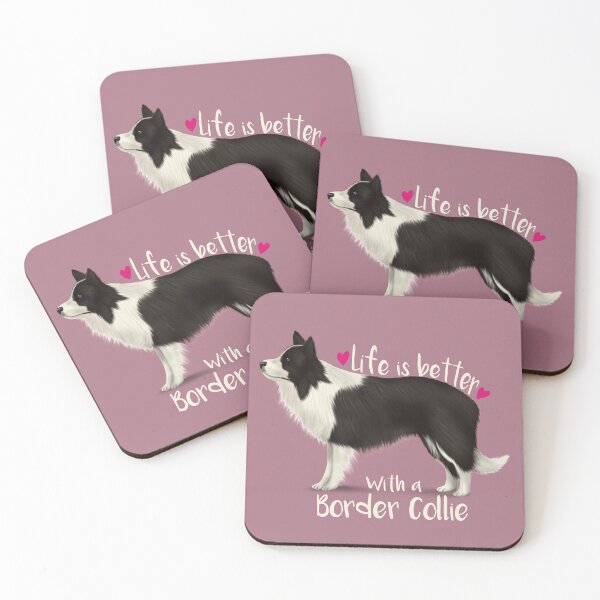 Item preview, Life is Better with a Border Collie - Pink designed and sold by Kittys-Art.