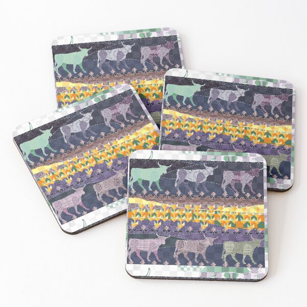 Item preview, Patchwork Oxen - Cow in a field designed and sold by Eejee-SK.