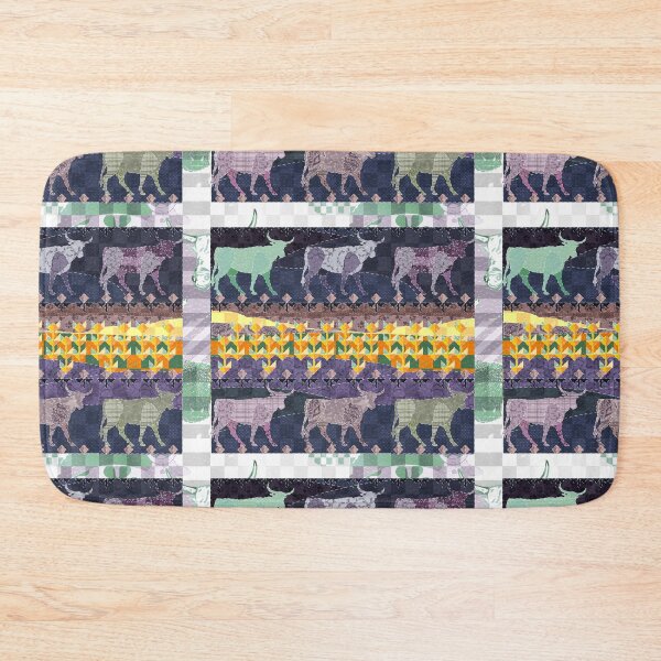 Item preview, Patchwork Oxen - Cow in a field designed and sold by Eejee-SK.