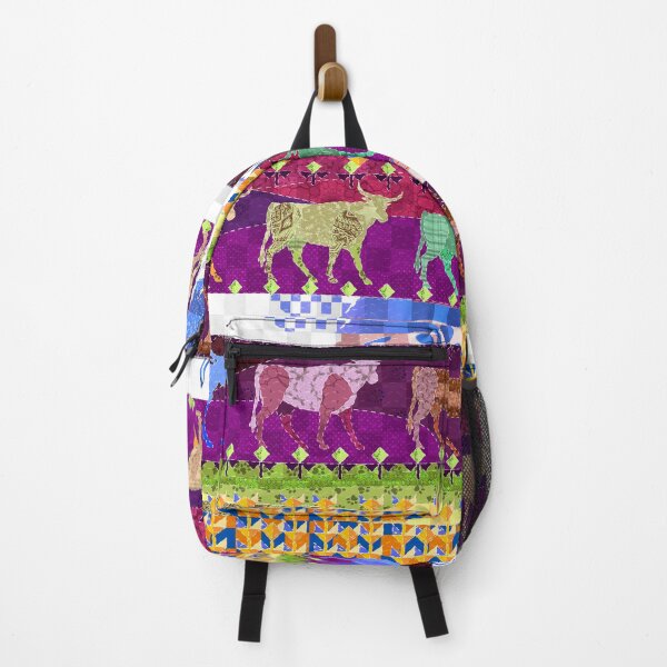 Item preview, Patchwork Oxen - Cow in a field - Alternative Funky color designed and sold by Eejee-SK.