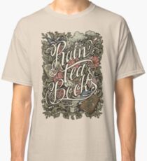 Regen, Tee & Bücher - Farbversion Classic T-Shirt