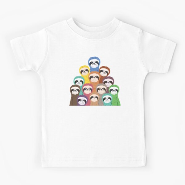 Sloth Pattern Kids T-Shirt