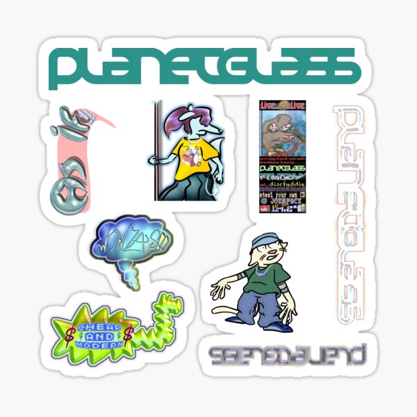 planetglass sound mutantz sticker pack Sticker