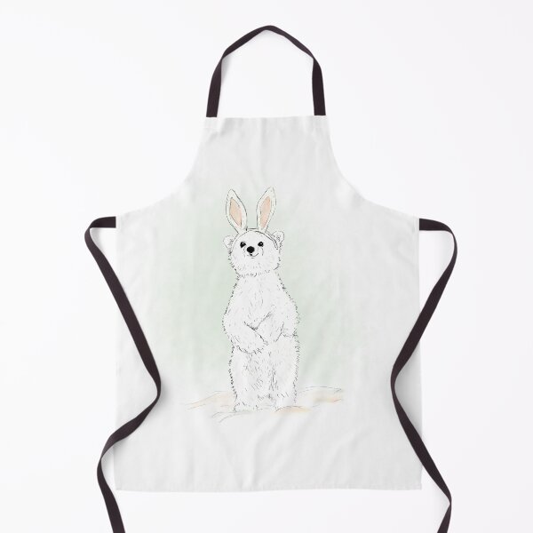 Item preview, Easter Polar Bear Cub with Bunny Ears designed and sold by Laura Maxwell.