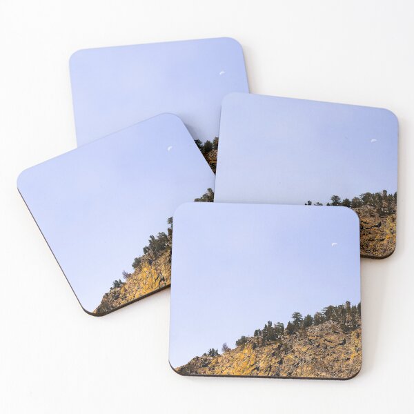 Item preview, Moon and mountain with clear blue sky at Lake Tahoe, California, USA designed and sold by Mrvell.