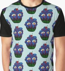 Crazy Cupcake Monster Graphic T-Shirt