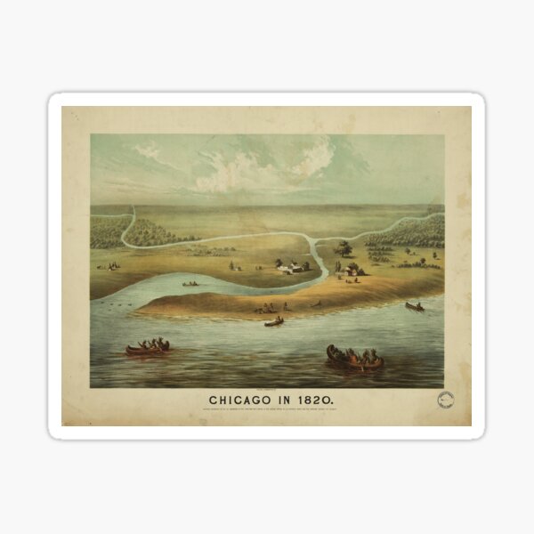 Item preview, Chicago, Illinois (1820) designed and sold by allhistory.