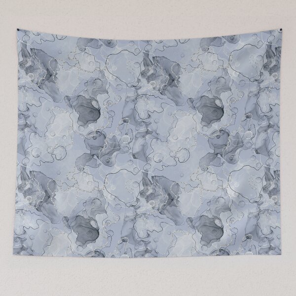 Item preview, Blue abstraction seamless pattern  designed and sold by Mashusha-art.