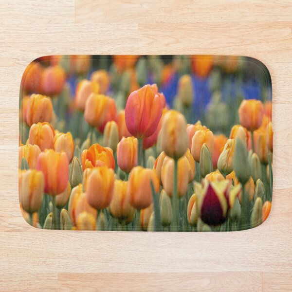 field of orange Bath Mat