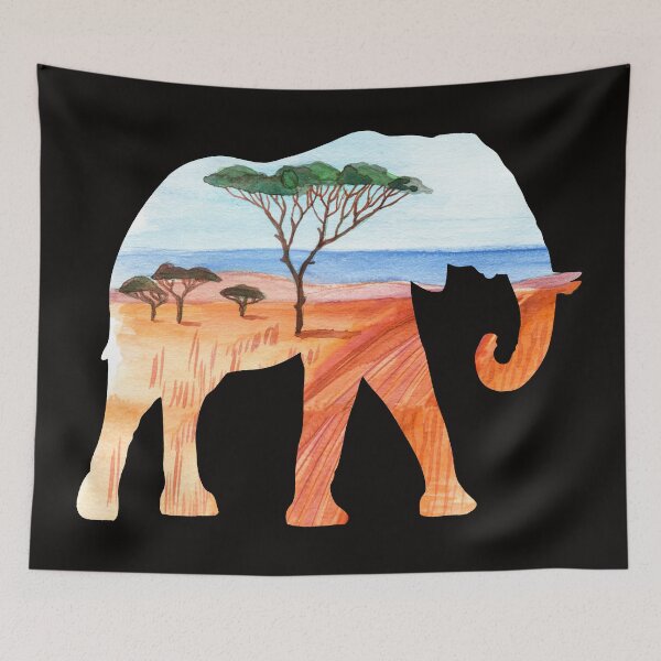 Item preview, Watercolor Elephant designed and sold by virillanissa.