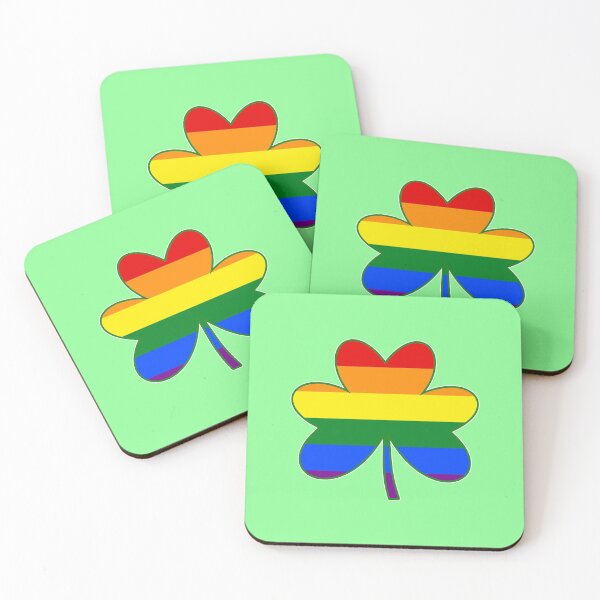 Item preview, LGBT Flag Colour Shamrock designed and sold by akaiawa.