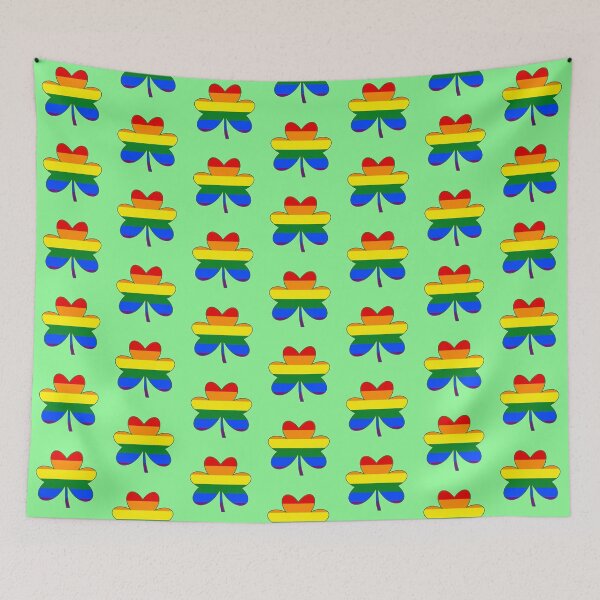 Item preview, LGBT Flag Colour Shamrock designed and sold by akaiawa.