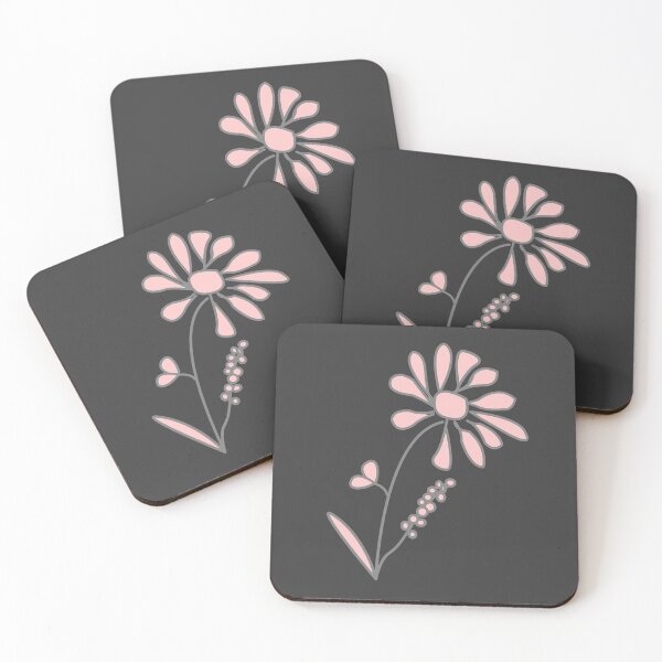 Item preview, Artsy abstract linear daisy flower sketch - Pastel pink - Caroline Laursen Original designed and sold by Caroline Laursen.