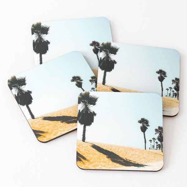 Item preview, summer sandy beach and palm tree at Oxnard Beach, California, USA designed and sold by Mrvell.